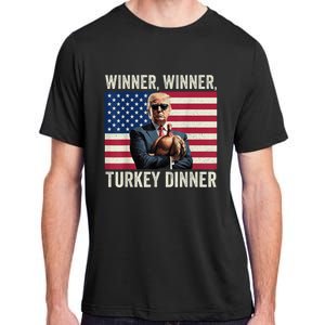 Humor Funny Trump Winner Winner Turkey Dinner Thanksgiving Adult ChromaSoft Performance T-Shirt