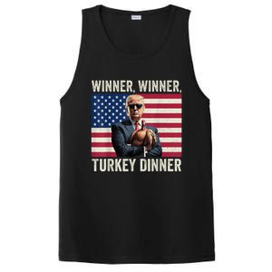 Humor Funny Trump Winner Winner Turkey Dinner Thanksgiving PosiCharge Competitor Tank