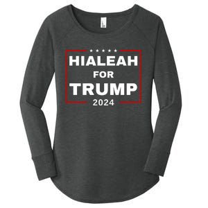 Hialeah For Trump 2024 Women's Perfect Tri Tunic Long Sleeve Shirt