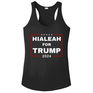 Hialeah For Trump 2024 Ladies PosiCharge Competitor Racerback Tank