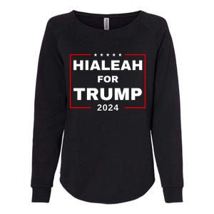 Hialeah For Trump 2024 Womens California Wash Sweatshirt