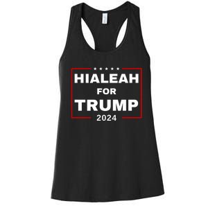 Hialeah For Trump 2024 Women's Racerback Tank