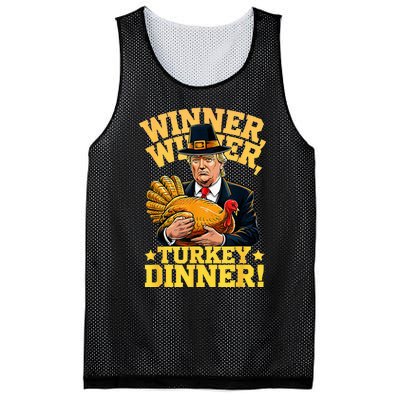 Humor Funny Trump Winner Winner Turkey Dinner Thanksgiving Mesh Reversible Basketball Jersey Tank