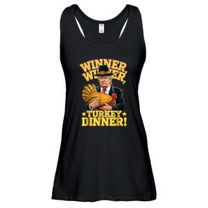 Humor Funny Trump Winner Winner Turkey Dinner Thanksgiving Ladies Essential Flowy Tank