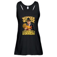 Humor Funny Trump Winner Winner Turkey Dinner Thanksgiving Ladies Essential Flowy Tank