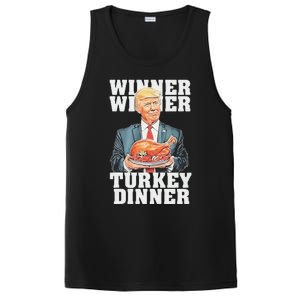 Humor Funny Trump Winner Winner Turkey Dinner Thanksgiving PosiCharge Competitor Tank