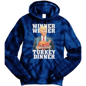 Humor Funny Trump Winner Winner Turkey Dinner Thanksgiving Tie Dye Hoodie