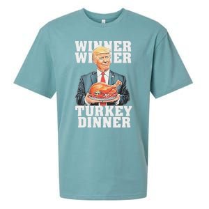 Humor Funny Trump Winner Winner Turkey Dinner Thanksgiving Sueded Cloud Jersey T-Shirt