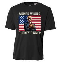 Humor Funny Trump Winner Winner Turkey Dinner Thanksgiving Cooling Performance Crew T-Shirt