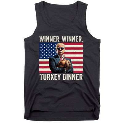 Humor Funny Trump Winner Winner Turkey Dinner Thanksgiving Tank Top