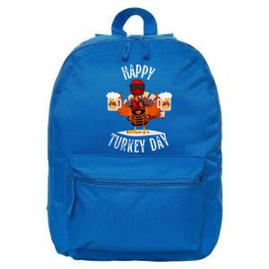 Happy Friendsgiving Turkey Friends Giving Funny Dirtbike Gift 16 in Basic Backpack