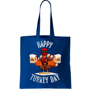 Happy Friendsgiving Turkey Friends Giving Funny Dirtbike Gift Tote Bag