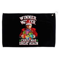 Humor Funny Trump Winner Winner Christmas Great Again Grommeted Golf Towel