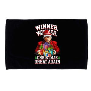 Humor Funny Trump Winner Winner Christmas Great Again Microfiber Hand Towel