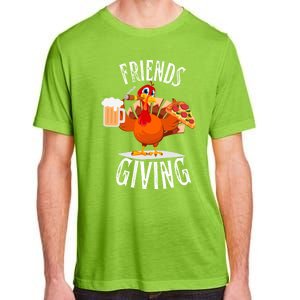 Happy Friendsgiving Turkey Friends Giving Funny Funny Gift Adult ChromaSoft Performance T-Shirt