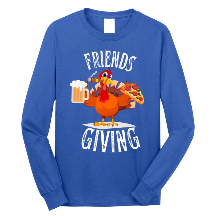 Happy Friendsgiving Turkey Friends Giving Funny Funny Gift Long Sleeve Shirt