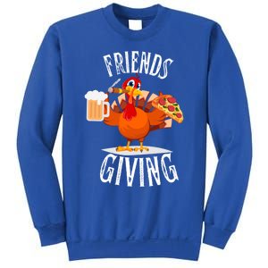 Happy Friendsgiving Turkey Friends Giving Funny Funny Gift Sweatshirt