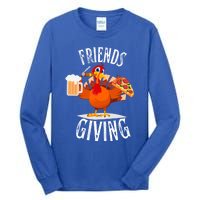 Happy Friendsgiving Turkey Friends Giving Funny Funny Gift Tall Long Sleeve T-Shirt