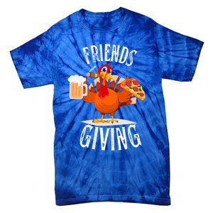 Happy Friendsgiving Turkey Friends Giving Funny Funny Gift Tie-Dye T-Shirt