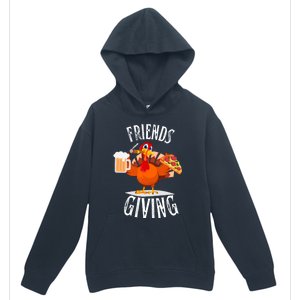 Happy Friendsgiving Turkey Friends Giving Funny Funny Gift Urban Pullover Hoodie