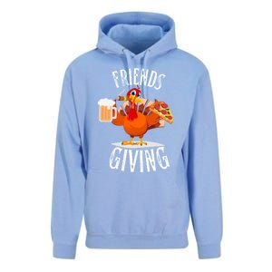 Happy Friendsgiving Turkey Friends Giving Funny Funny Gift Unisex Surf Hoodie