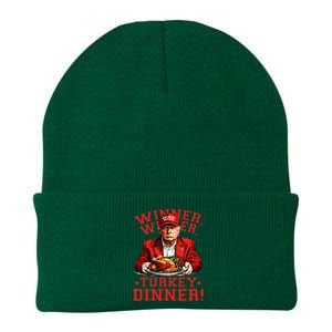 Humor Funny Trump Winner Winner Turkey Dinner Thanksgiving Knit Cap Winter Beanie