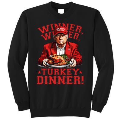 Humor Funny Trump Winner Winner Turkey Dinner Thanksgiving Sweatshirt