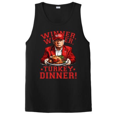 Humor Funny Trump Winner Winner Turkey Dinner Thanksgiving PosiCharge Competitor Tank