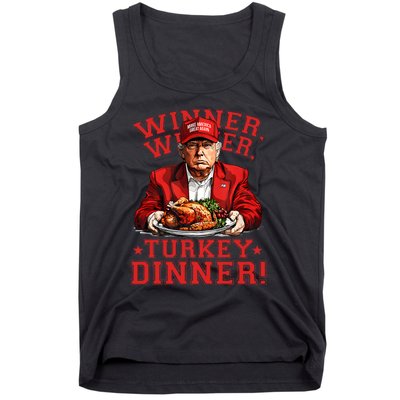 Humor Funny Trump Winner Winner Turkey Dinner Thanksgiving Tank Top