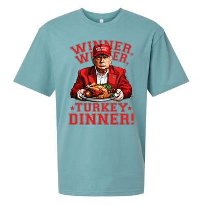 Humor Funny Trump Winner Winner Turkey Dinner Thanksgiving Sueded Cloud Jersey T-Shirt