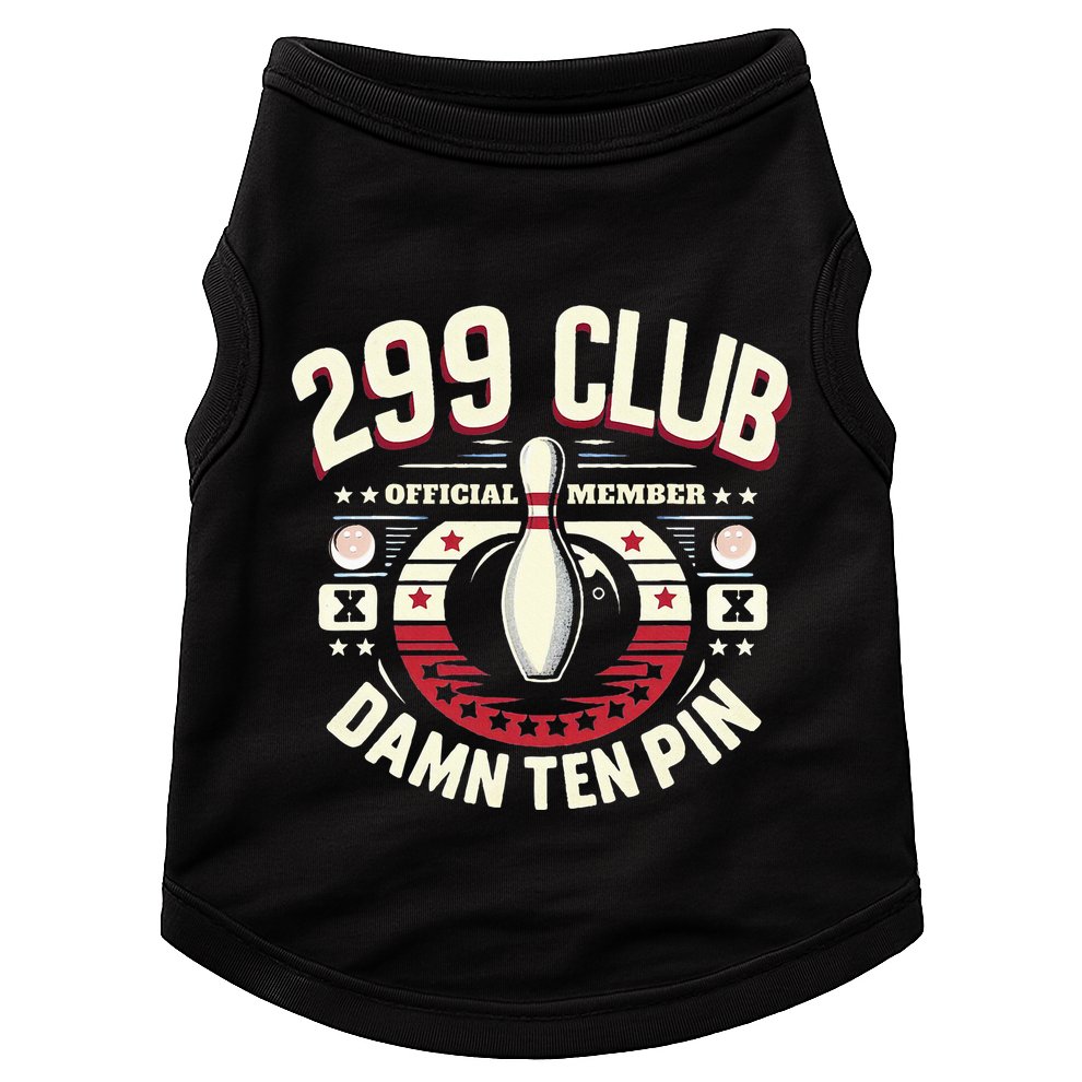 Humor Funny Ten Pin Bowling Doggie Tank