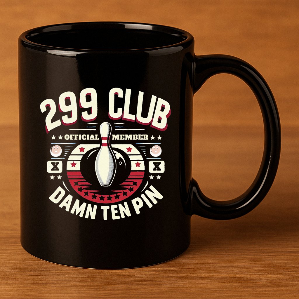 Humor Funny Ten Pin Bowling 11oz C Handle Ceramic Mug