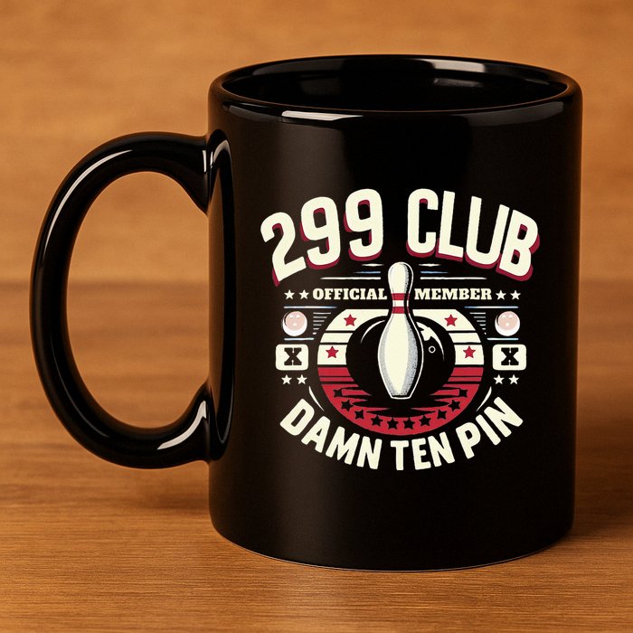 Humor Funny Ten Pin Bowling 11oz C Handle Ceramic Mug