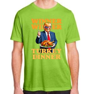 Humor Funny Trump Winner Winner Turkey Dinner Thanksgiving Adult ChromaSoft Performance T-Shirt