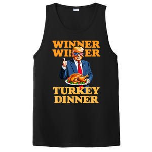 Humor Funny Trump Winner Winner Turkey Dinner Thanksgiving PosiCharge Competitor Tank