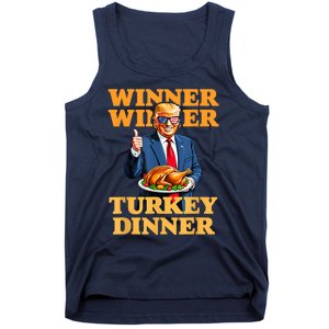 Humor Funny Trump Winner Winner Turkey Dinner Thanksgiving Tank Top