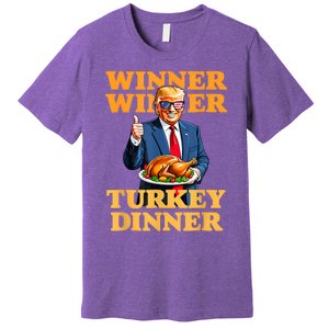 Humor Funny Trump Winner Winner Turkey Dinner Thanksgiving Premium T-Shirt