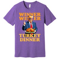 Humor Funny Trump Winner Winner Turkey Dinner Thanksgiving Premium T-Shirt