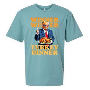 Humor Funny Trump Winner Winner Turkey Dinner Thanksgiving Sueded Cloud Jersey T-Shirt