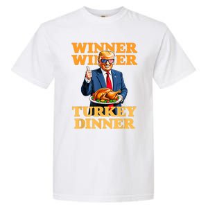 Humor Funny Trump Winner Winner Turkey Dinner Thanksgiving Garment-Dyed Heavyweight T-Shirt