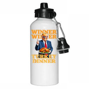 Humor Funny Trump Winner Winner Turkey Dinner Thanksgiving Aluminum Water Bottle