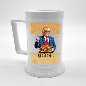 Humor Funny Trump Winner Winner Turkey Dinner Thanksgiving Beer Stein