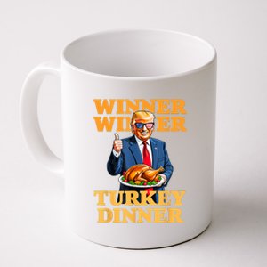 Humor Funny Trump Winner Winner Turkey Dinner Thanksgiving Coffee Mug