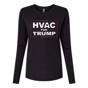 Hvac For Trump Political Apparel Womens Cotton Relaxed Long Sleeve T-Shirt