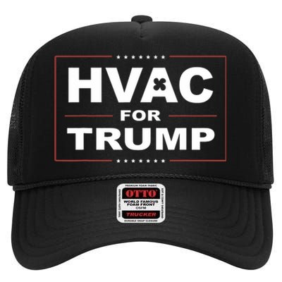 Hvac For Trump Political Apparel High Crown Mesh Back Trucker Hat