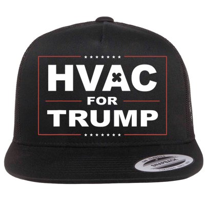 Hvac For Trump Political Apparel Flat Bill Trucker Hat