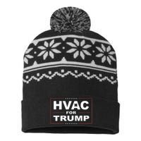 Hvac For Trump Political Apparel USA-Made Snowflake Beanie