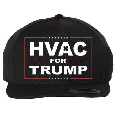 Hvac For Trump Political Apparel Wool Snapback Cap