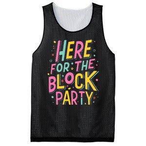 Here For The Block Party Mesh Reversible Basketball Jersey Tank