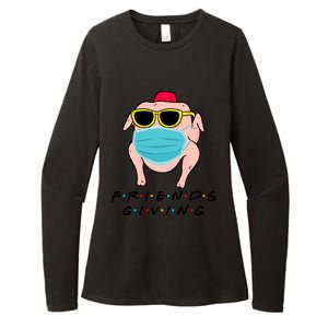 Happy Friendsgiving Turkey Friends Giving Gift Womens CVC Long Sleeve Shirt